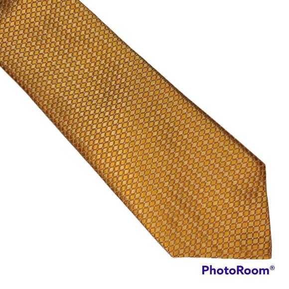 Westbury London yellow orange silk tie - Picture 1 of 6